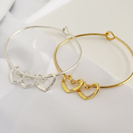 Personlig armbånd med hjerteform