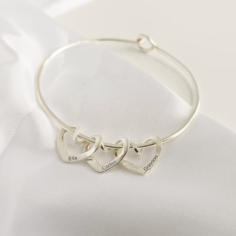 Personlig armbånd med hjerteform