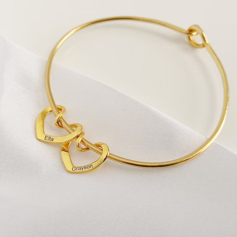 Personlig armbånd med hjerteform