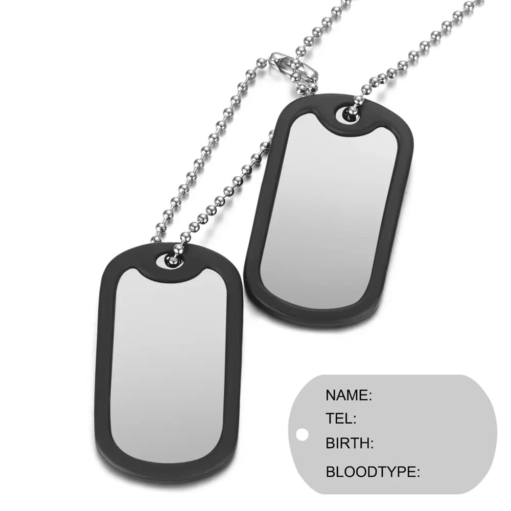 Dog tag-kjede Dobbel