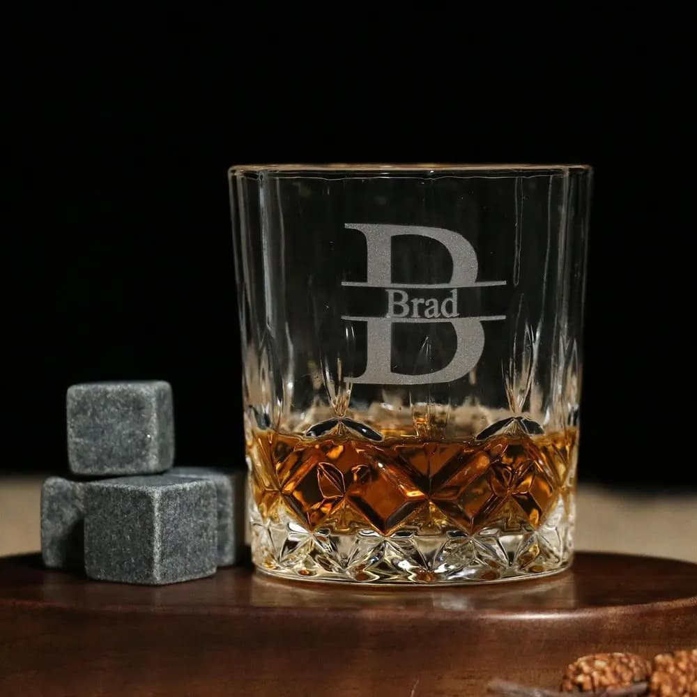 Whiskyglass med gravering