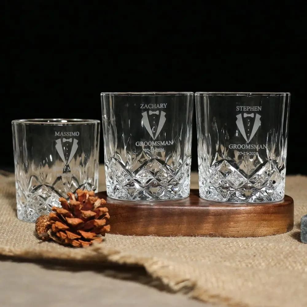 Whiskyglass med gravering