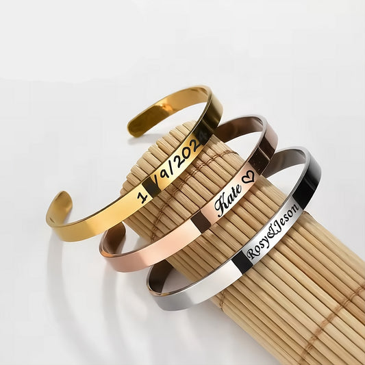 Cuff Gravert armband